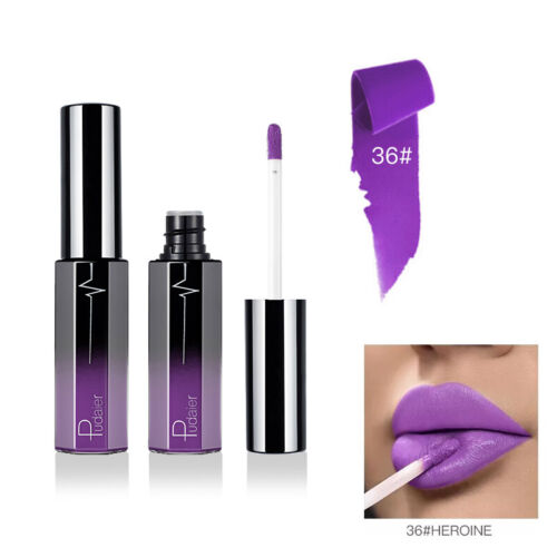 Pudaier Liquid Lipstick Waterproof Matte Velvet Lip Gloss Make up - Picture 66 of 82