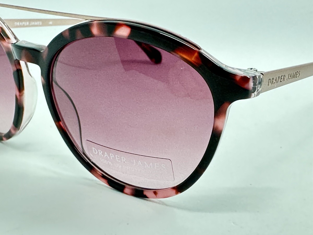 Draper James Women\'s Sunglasses: Blush Tortoise Frame, NEW Draper James BLANCHE Blush Tortoise Frame Pink Lens Women main image 3
