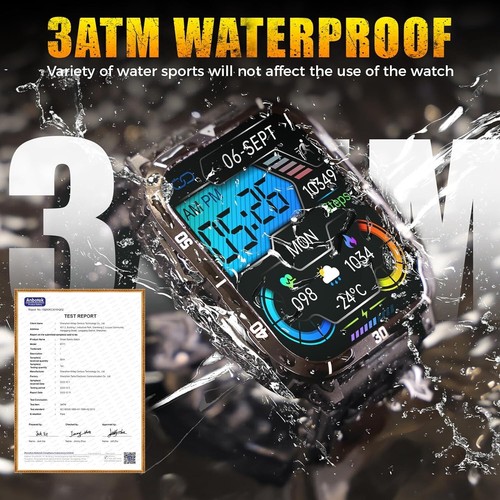 SMARTWATCH SL-TECH 1,96" 430 mAh ÉTANCHE BLUETOOTH fitness pour SAMSUNG/iPHONE - Photo 19 sur 22