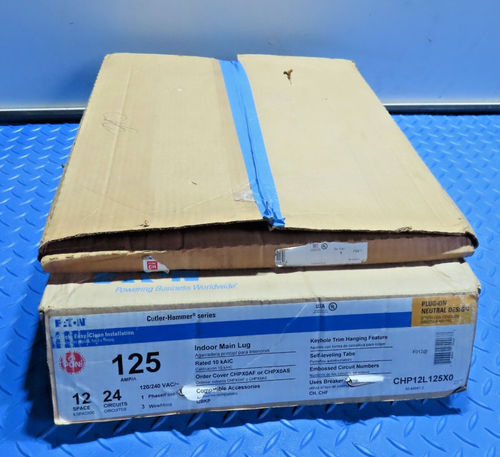 Eaton MAIN Lug Loadcenter CHP12L125X0. 125A 12/24 mit Deckeldeckel - Bild 7 von 7