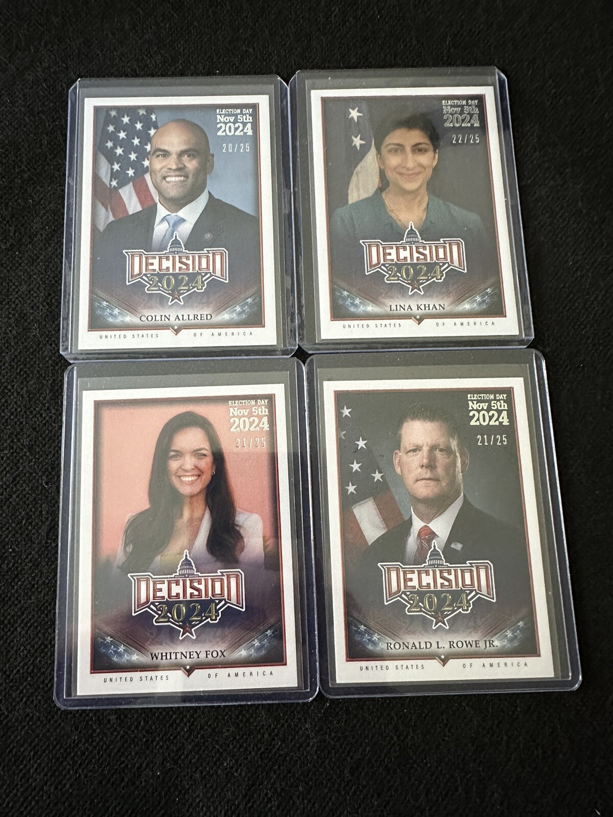 FILA Lotto 4 argento 2024 Leaf Decision 25 Khan Rowe Jr Whitney Fox Colin Allred