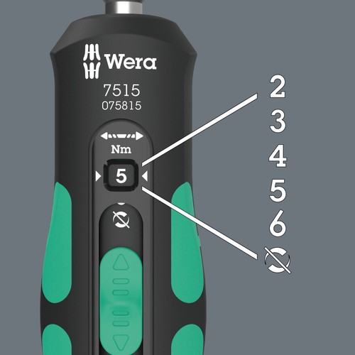 Wera 7515 Kraftform Safe-Torque Speed, Torque Screwdriver 2-6 Nm - 075815 - Picture 2 of 10
