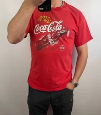 Coca Cola Screen Stars vintage 90's distressed t-shirt jersey red Large