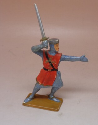 Starlux Moyen âge – Chevalier épée Bouclier – Piéton Luxe 1966 – Réf 6064 – Occasion