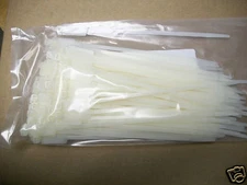 7" Labeling Cable Zip Ties Natural 100pk