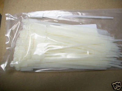 ACT 7" Labeling Cable Zip Ties Natural 100pk