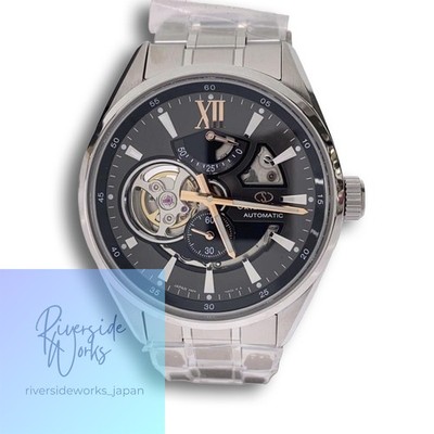 Orient Star Automatic Watch Analog BLK SLV F6F4-UAB0