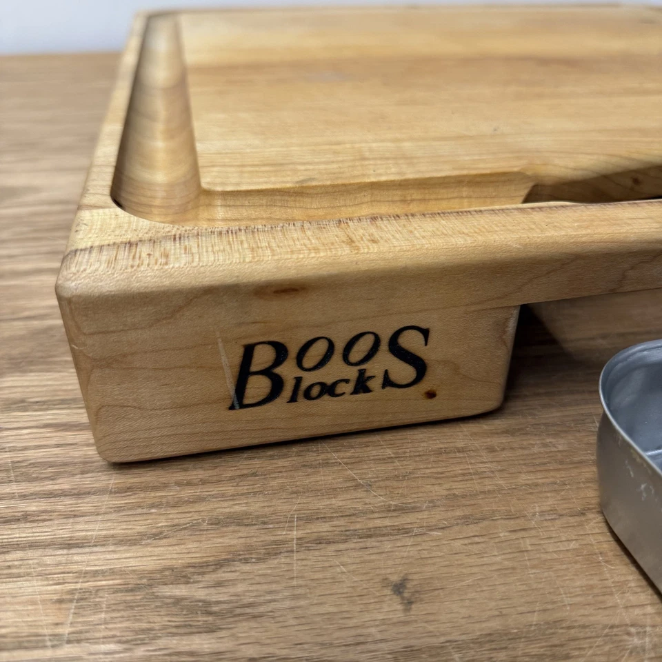 Boos Block 18 X 18 X 2 1/4 Grooved Wood Cutting Board - Image 3 of 4
