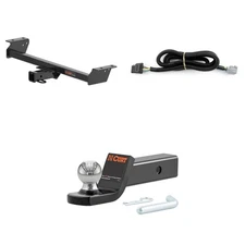 CURT Trailer Hitch Package 2in Receiver, Wiring Harness, 45134 Ball Mount 13515