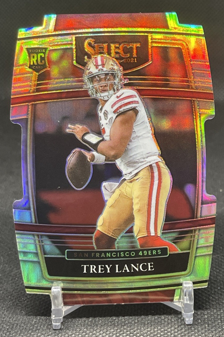 2021 Panini Select - Concourse Trey Lance #45 Silver Prizm Die-Cut (RC)
