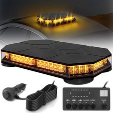 LED Warnleuchte Rundumleuchte Gelb 42 LEDs  Magnet 12V 24V, Bau, LKW, Traktor