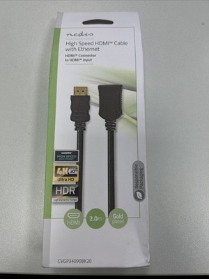 nedis High Speed HDMI TM Cable with Ethernet 2.0m Gold plated 