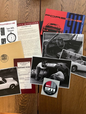#ad PORSCHE 911 60th ANNIVERSARY DOCUMENT SET ULTRA RARE $89.99