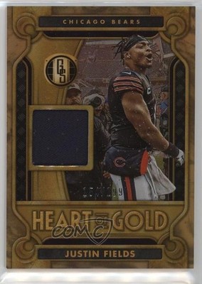 2023 Panini Gold Standard Heart of Gold Threads 154/199 Justin Fields #1 03rx