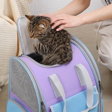 Borsa per Animali Domestici Portatile Grande Capacità Trasporto Borsa per Gatti Traspirante Zaino per Cani di Piccola Taglia