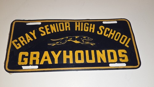 Gray Senior High School Winston Salem North Carolina License Plate Booster Tag