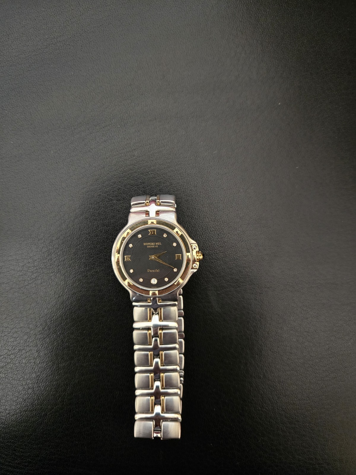 Swiss Raymond Weil Geneve Parsifal 9190 18k Yellow Gold/Stainless Steel 