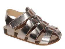 Wonder Nation Toddler Girls Fisherman Sandal Size 9 kids Gold Play Hook Loop