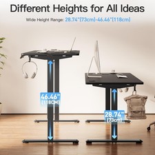 MOUNTUP Electric Standing Desk 140x60cm Height Adjustable, Sit Stand Desk with M — image 5