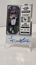 ?2022 CONTENDERS OPTIC ROOKIE TICKET John Metchie III RC?CHROME ON CARD AUTO! . rookie card picture