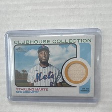 Topps 2022 Heritage High Number Starling Marte Mets Clubhouse Relics #CCR-SM