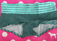 NEW 2016 Victoria's Secret PINK Lace Waist Low Rise Boyshort Panties M VTG