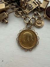1913 George V Full Sovereign 22ct in Hallmarked 9ct Gold Mount 10g