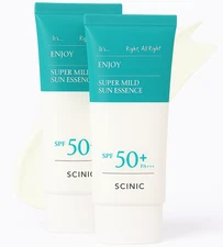 🌿 SCINIC Enjoy Super Mild Sun Essence SPF50+ PA++++ 50 ml / 1.69 fl oz 2 Pack