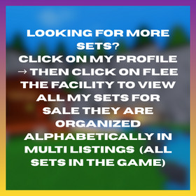 🔨 Flee The Facility 💎- All Legendary Sets - FTF - CHEAPEST!