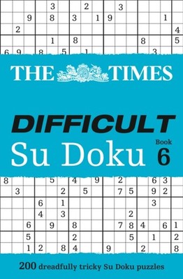 TIMES DIFFICULT SU DOKU BOOK 6 by The Times Mind Games Paperback Self Help