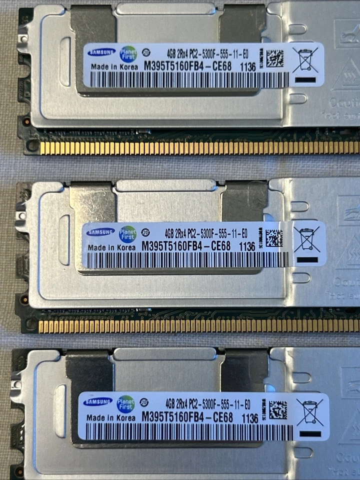 SAMSUNG 32GB (4GB X 8) Server RAM M395T5160FB4-CE68. - Free Shipping - - Image 3 of 4