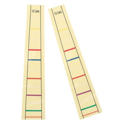 2 Pcs Cello Sound Sticker Fingerboard Stickers Note Labels for Beginners