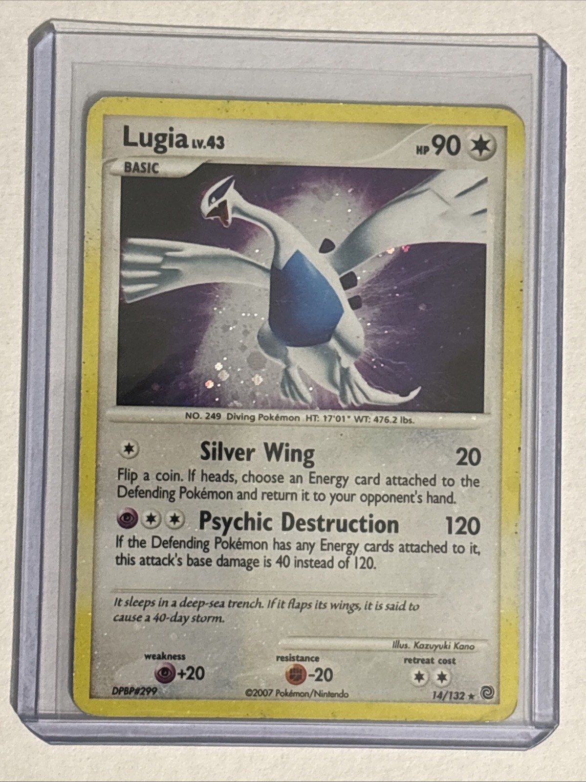 Pokemon Lugia Card 14/132 Secret Wonders Holo Rare MP