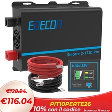 EDECOA Convertitore 12V 220V Onda Pura Inverter 1200W Trasformatore USB