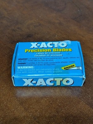 X-ACTO - #X621 - 100 Narrow Precision Cutting Knife Blades - NOS