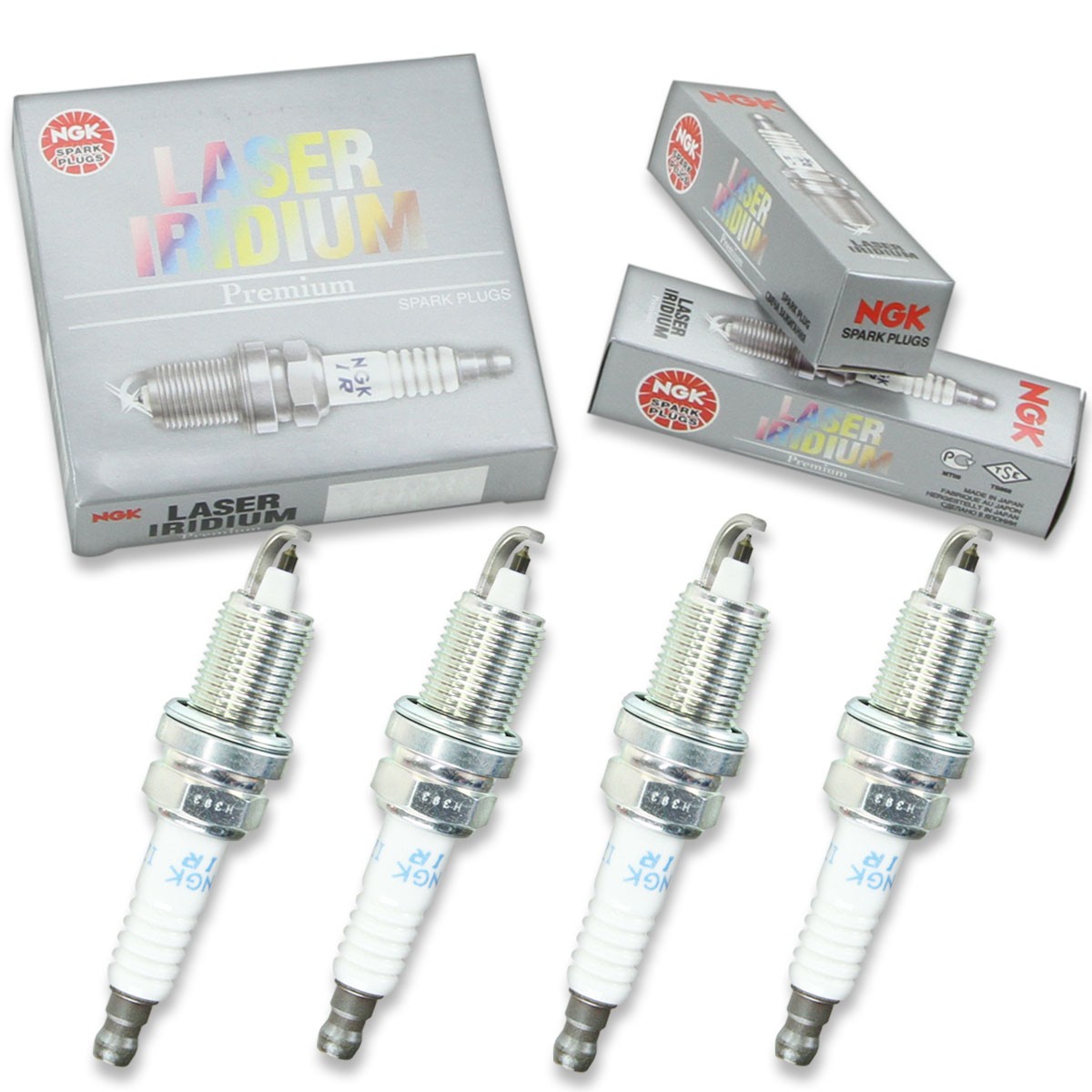 4pcs 2007 Evinrude E175DSLSUF NGK Laser Iridium Spark Plugs 175 HP Kit Set ex