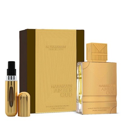 Al Haramain Unisex Amber Oud Gold Edition Extreme Pure Perfume Gift Set