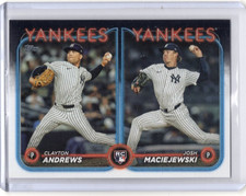 CLAYTON ANDRES - JOSH MACIEJEWSKI 2024 Topps Update ROOKIE CARD #US163 - YANKEES