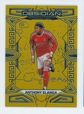 2023-24 Anthony Elanga Panini Obsidian Gold Flood Nottingham Forest Card 7/10
