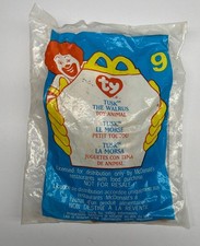 2000 McDonalds Happy Meal TY Tusk The Walrus Beanie Baby Plush Toy # 9