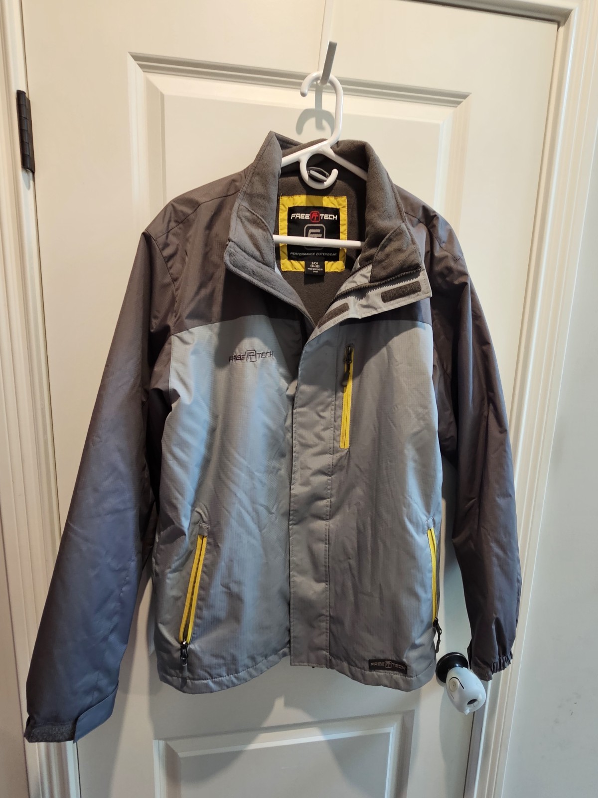 Free Tech Performance Outerwear Jacket Gray Yello… - image 5