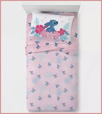 Disney LEO & STITCH Sheet Set - Stitch & Friends 3 pieces - Pink  - TWIN ❤️NEW❤️