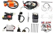Orange Ignition Coil Silver Rectifier ATV Electric Wiring Harness Wire