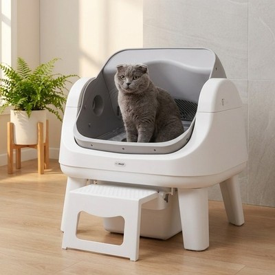 PetPivot AutoScooper 12 Lite Open-Top Self-Cleaning Cat Litter Box No App Needed