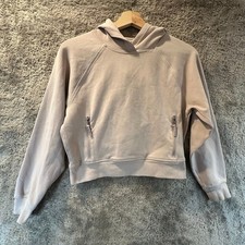 Old Navy Pink Girls Dynamic Fleece Crop Hoodie Sweatshirt Pullover XL 14 16