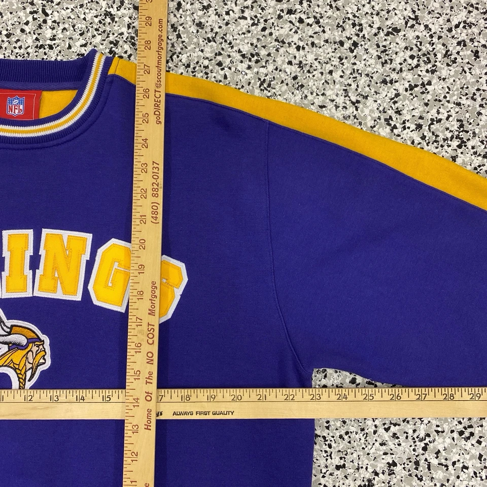 Sudadera de Colección NFL Minnesota Vikings Cuello Redondo Talla Mediana NFL Foto 2 de 4