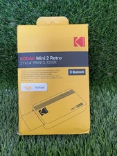 Kodak Mini 2 Retro P210R Yellow Wireless Portable Photo Printer 2.1x3.4 Inch*New