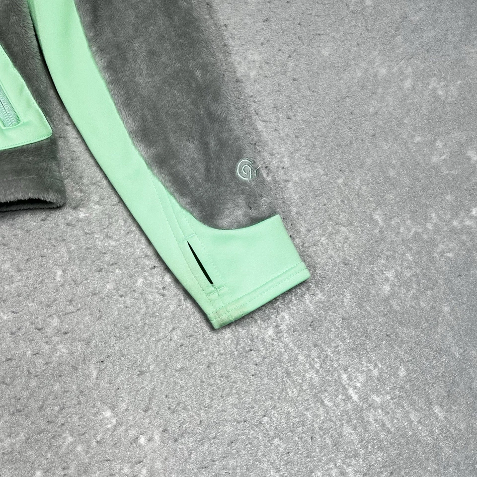 Chaqueta Champion Niñas Talla Pequeña Juvenil Gris Aqua Polar Ligera Cremallera Completa Foto 4 de 4