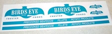 Dunwell Birdseye Foods Semi Truck Sticker Set DW-008
