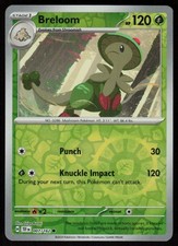 Breloom 007/162 Common Temporal Forces Pokemon Reverse Holo Near Mint